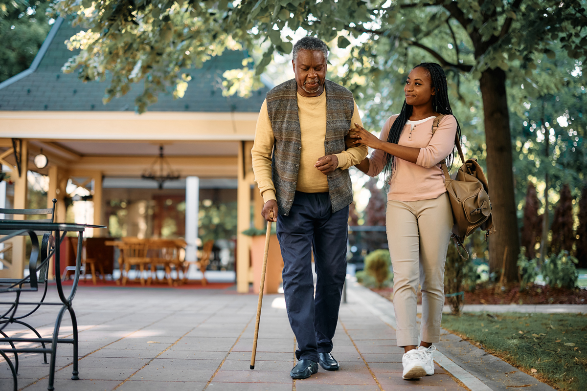 Walking With A Cane After Hip Surgery